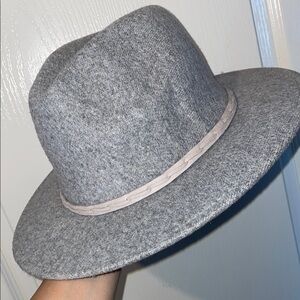 Gray Wool Fedora Hat